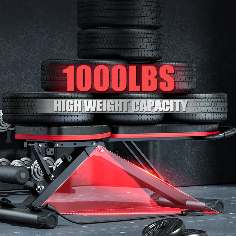 Foldable Adjustable Weight Bench