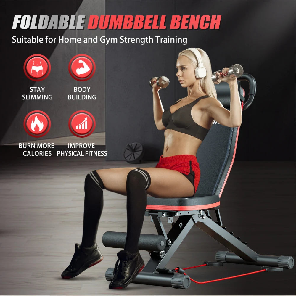 Foldable Adjustable Weight Bench